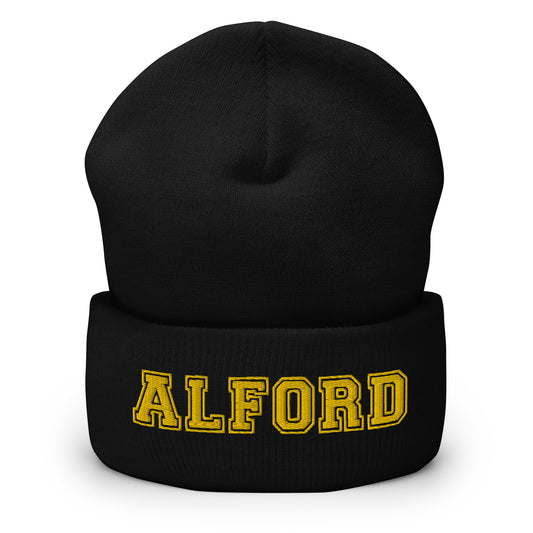 Alford Beanie - Name Cuffed Embroidered