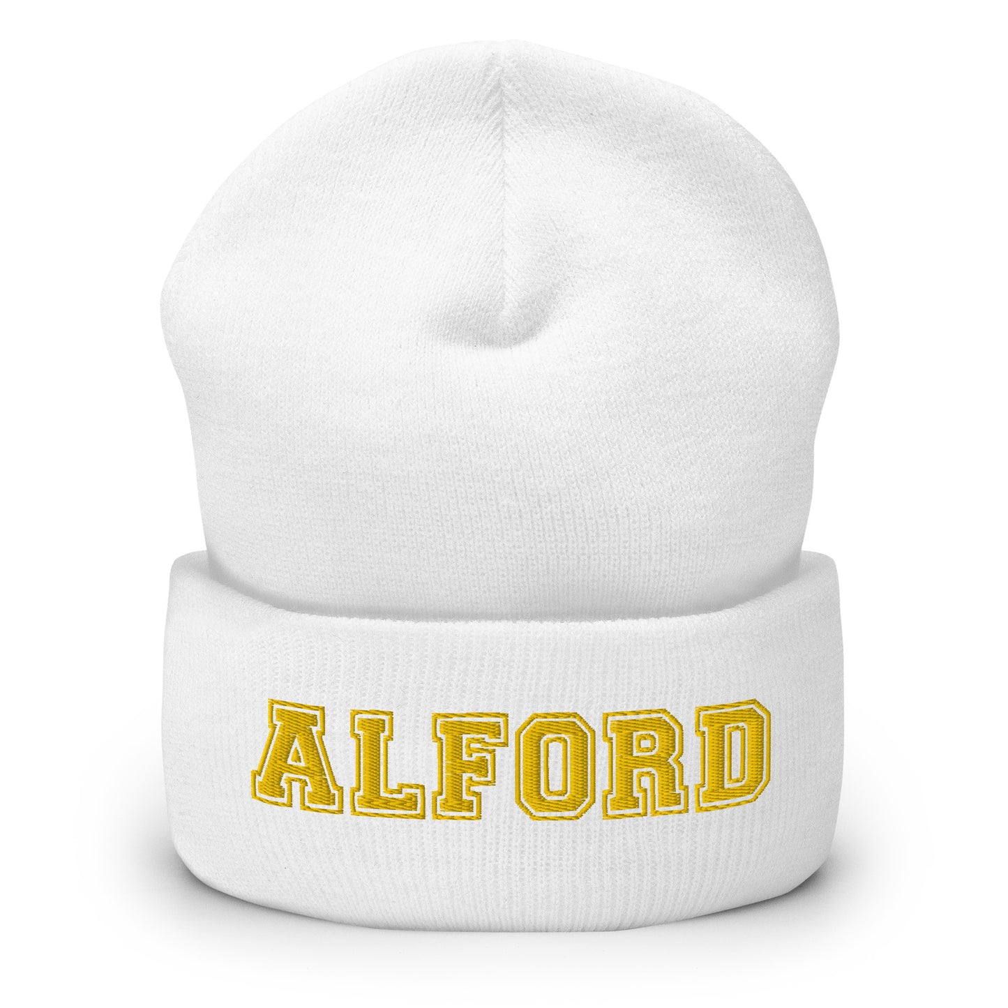 Alford Beanie - Name Cuffed Embroidered