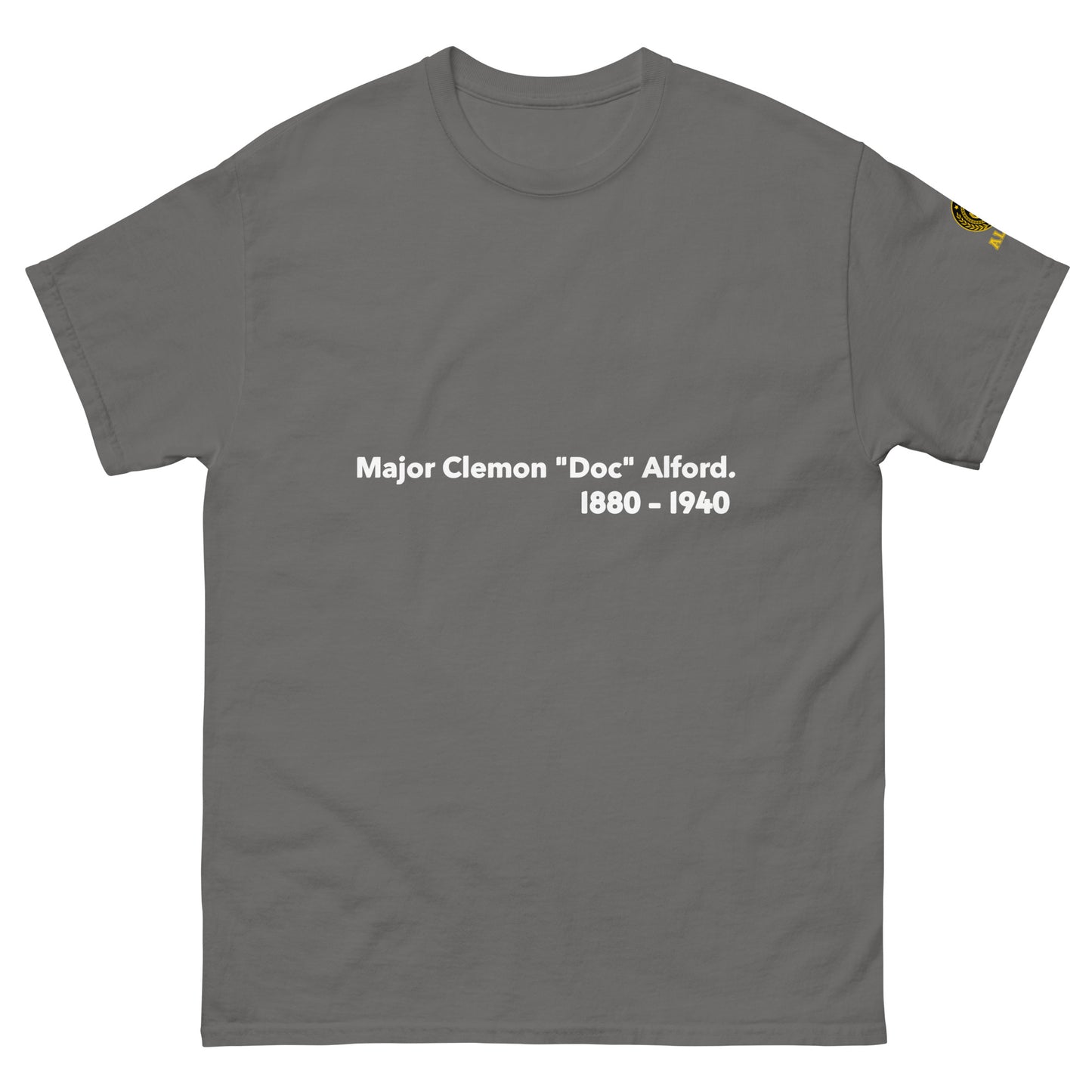 Alford T-Shirt - Son's Major Adult Unisex with Sleeve Crest