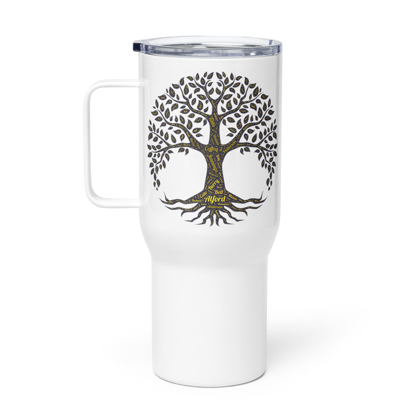 Alford Drinkware - Tree Travel Tumbler with Handle